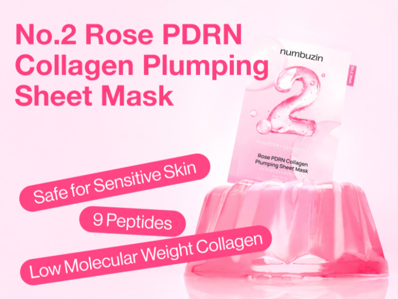 Numbuzin - No.2 Rose PDRN Collagen Plumping Sheet Mask